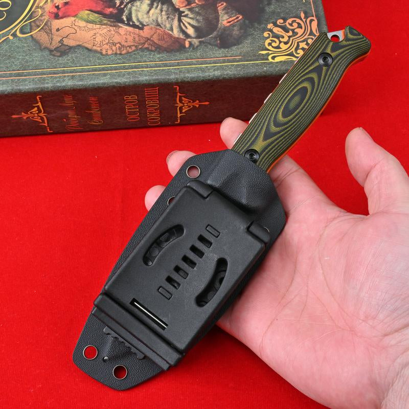 15002 Hunting Fixed Blade Knife with Sheath Micarta Handle Knives for EDC Outdoor Camping Survival Tactical Fishing Knife