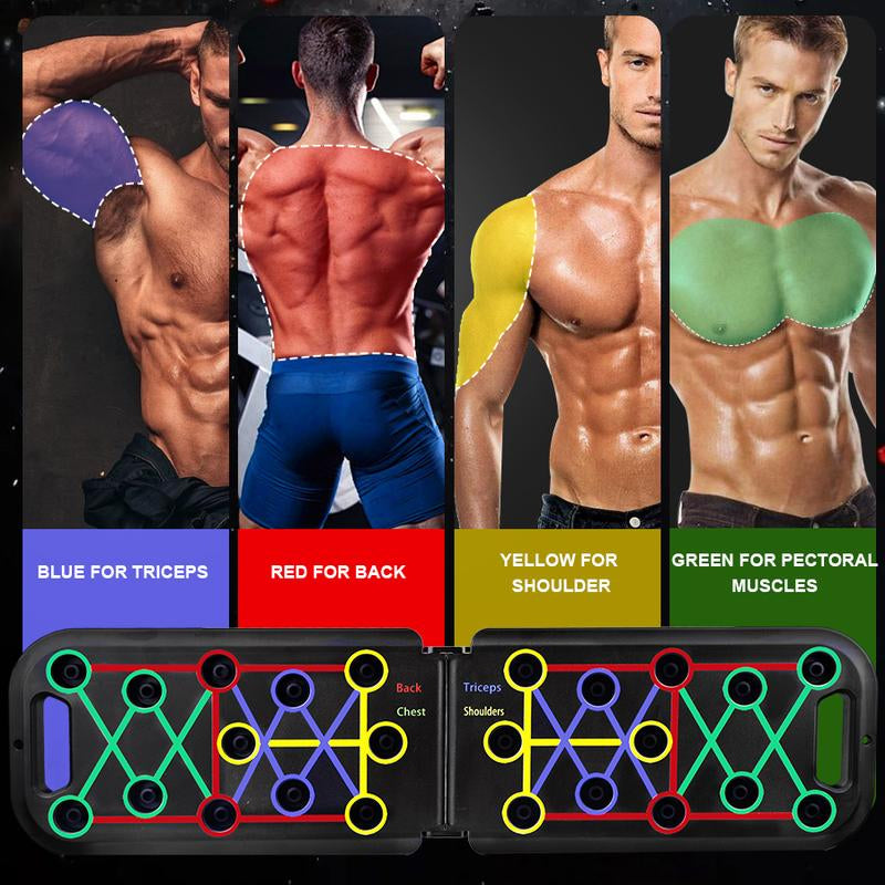 [2025 New Upgraded] Multifunctional Push up Trainer Board - Enhance Chest Muscle Strength, Boost Home & Gym Workout Efficiency, Ergonomic Design for Comfortable Exercise